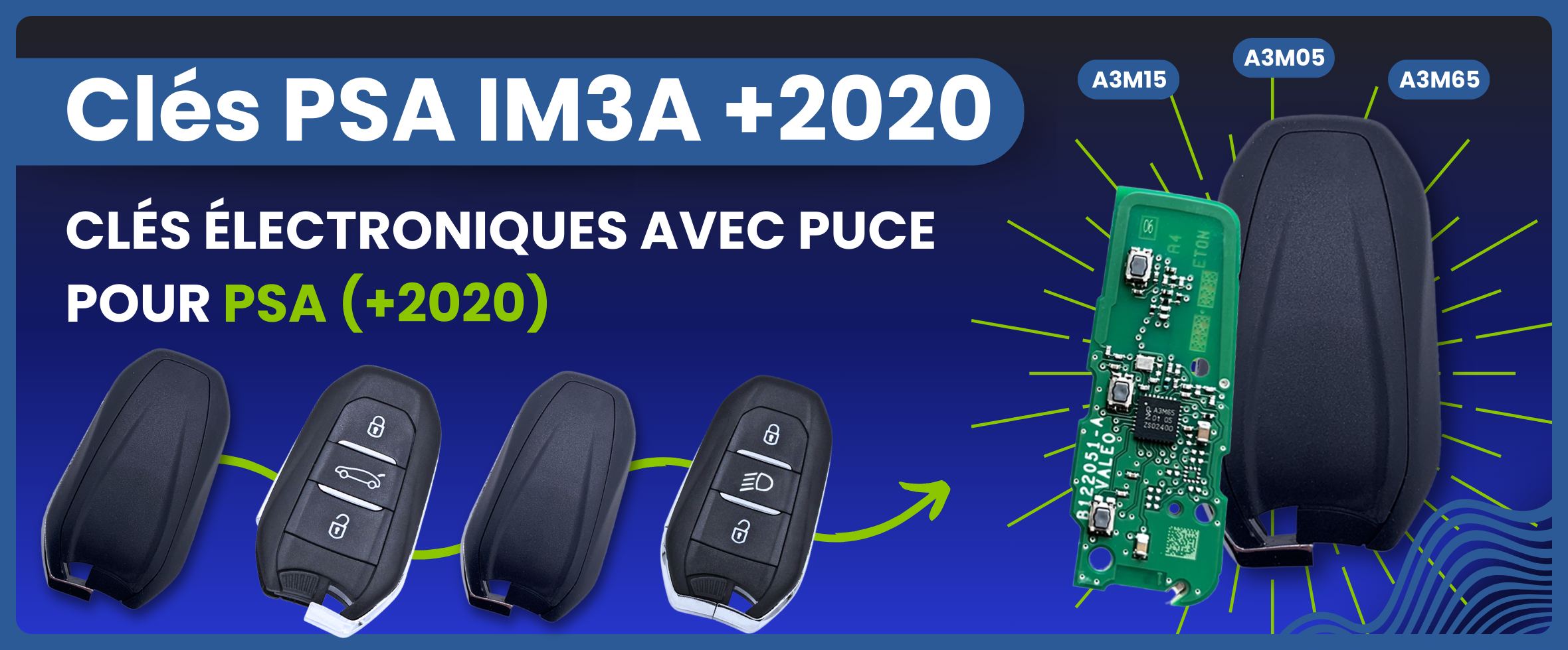 Puces clés PSA après 2020